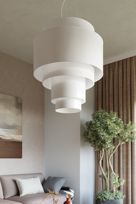 Candelabru REFLEXION 80 alb + 7x bec LED E27 3000K cald 7.5W 620lm