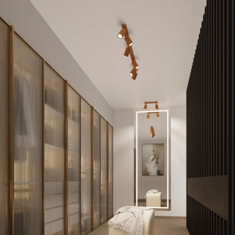 Plafonieră KARBON 10 auriu