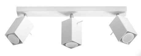 Plafonieră MERIDA 3 alb + 3x bec LED GU-10 3000K cald 7W 620lm