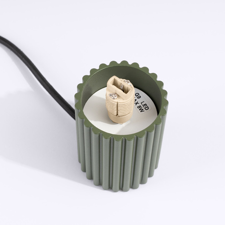 Lampă de masă HALO verde măsliniu