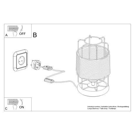 Lampă de masă GIZUR