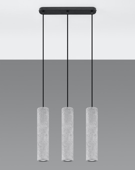 Lampă suspendată LUVO 3 + 3x Bec LED GU-10 4000K Rece 7W 630lm