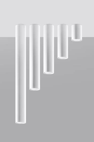 Plafonieră LAGOS 20 alb + 1x bec LED GU-10 3000K cald 7W 620lm