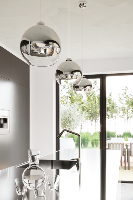 COSMO 25 lampă suspendată crom + 1x bec LED E27 3000K Warm 7,5W 620lm