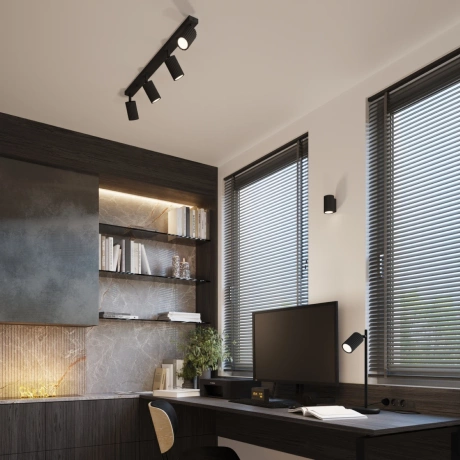 Lampă de perete KARBON 10 negru