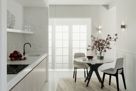 LORETO lampă de perete gri + 1x bec LED G9 4000K rece 4,5W 530lm