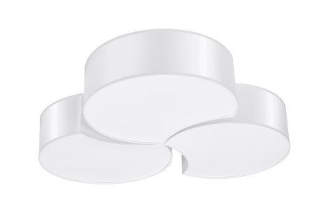 Plafonieră CIRCLE 3B alb + 6x bec LED E27 3000K cald 7.5W 620lm
