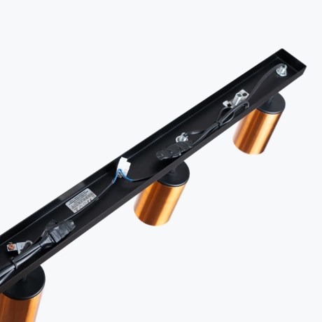 Plafonieră WINX 4L negru/cooper