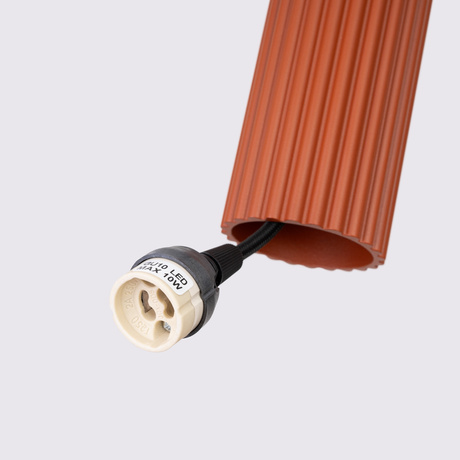 Lampă suspendată KARBON 2 roșu ocru