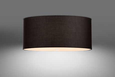 Plafonieră OTTO 70 negru + 6x bec LED E27 3000K Warm 7.5W 620lm