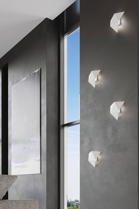 SOLIDO lampă de perete alb + 1x bec LED G9 4000K rece 4.5W 530lm