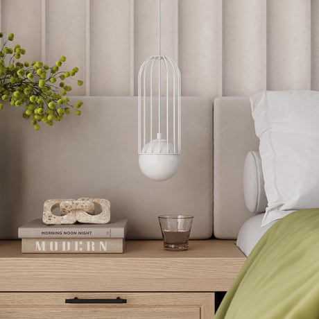 BRINA 3L lampă suspendată albă + 3x bec LED G9 3000K Warm 4.5W 450lm