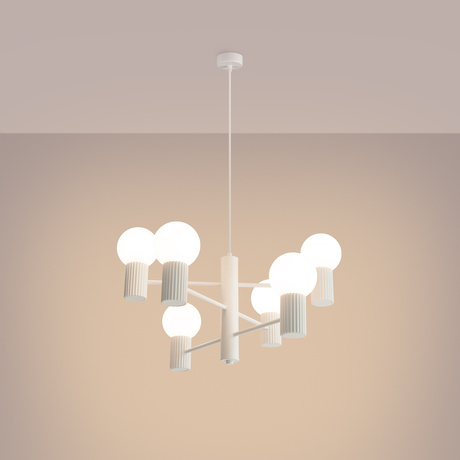 Candelabru HALO 6 alb