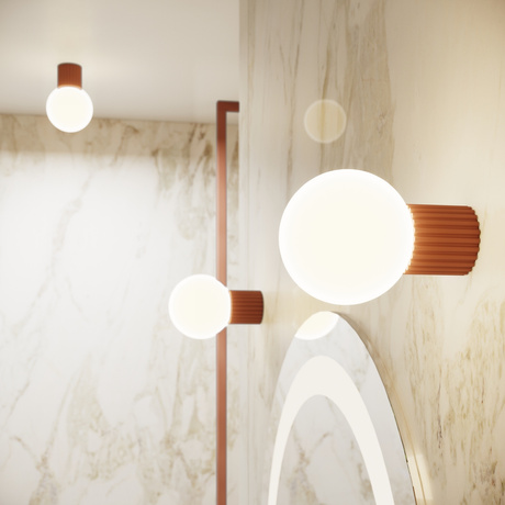 Aplica de perete HALO mocha IP44