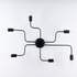 Candelabru VECTOR 6 negru + 6X bec LED E27 3000K 7W 760lm