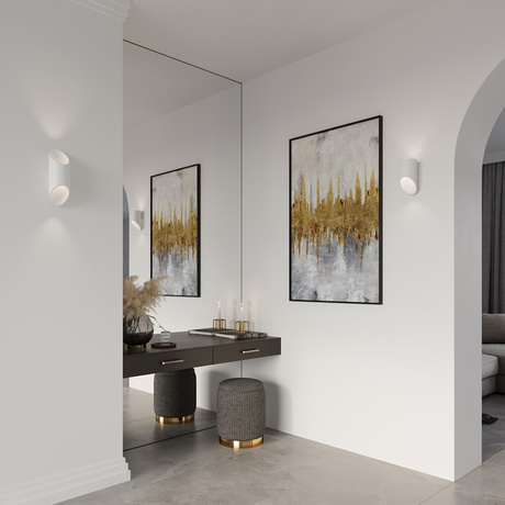 Lampă de perete PENNE 30 alb + 1x bec LED G9 4000K rece 4,5W 530lm