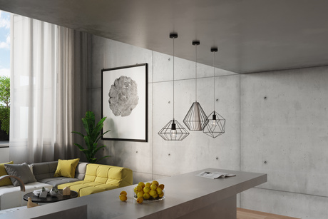 UMBERTO lampă suspendată negru + 1x bec LED E27 4000K rece 7,5W 650lm