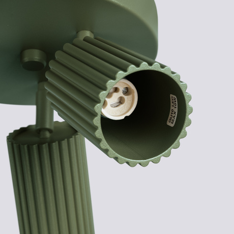 Plafonieră KARBON 3P verde măsliniu