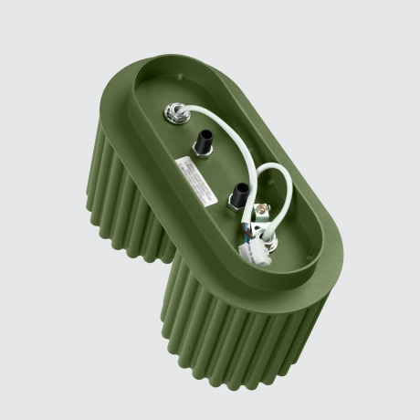 Plafonieră AURA 2 verde măslin GU10