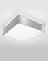 Plafonieră HORUS 35 Grey + 2x bec LED E27 3000K Warm 7.5W 620lm