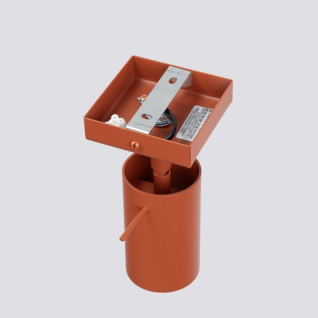 Lampă de perete RING roșu ochra