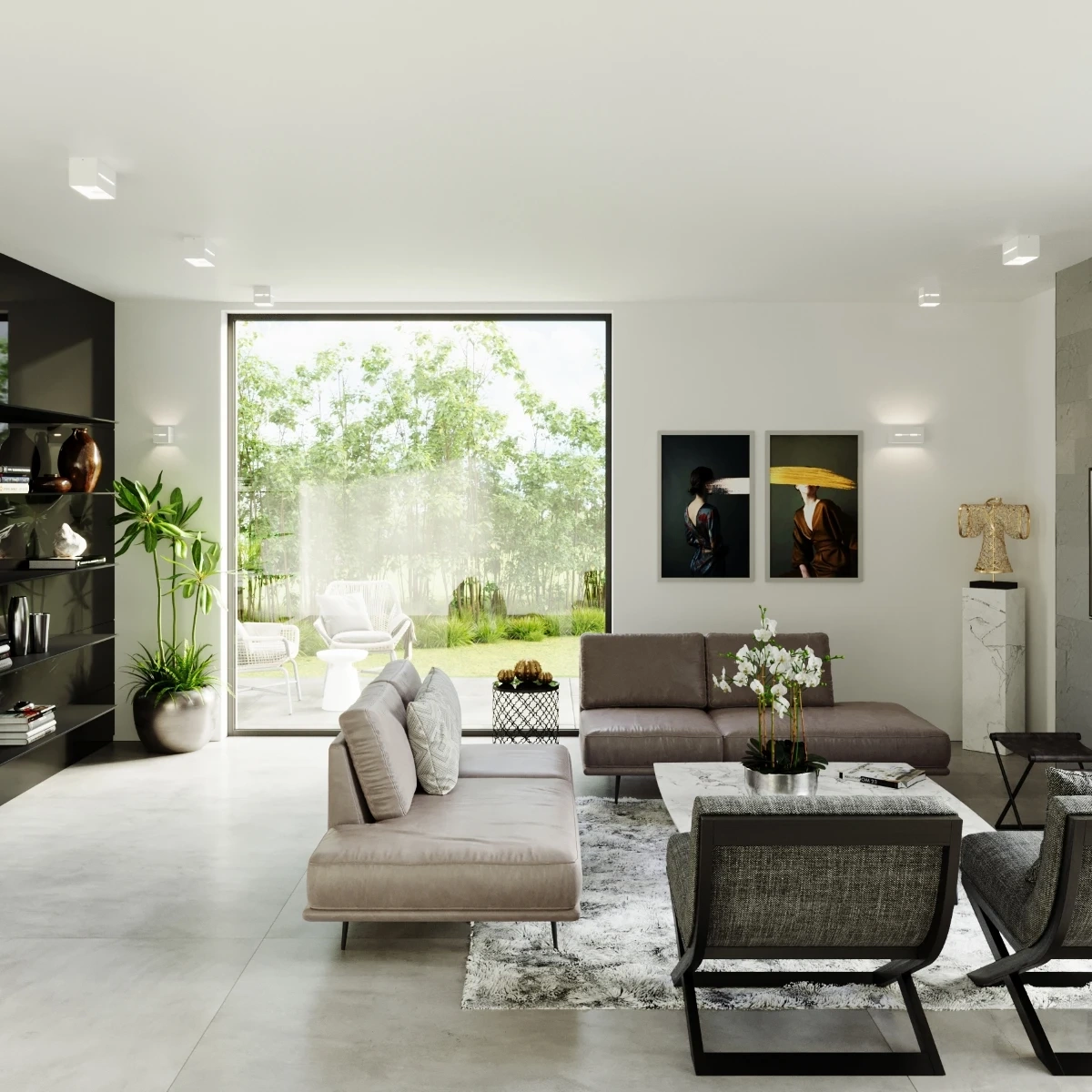 Plafonieră LOBO 2 alb