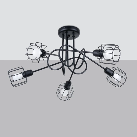 Candelabru BELUCI 5S negru