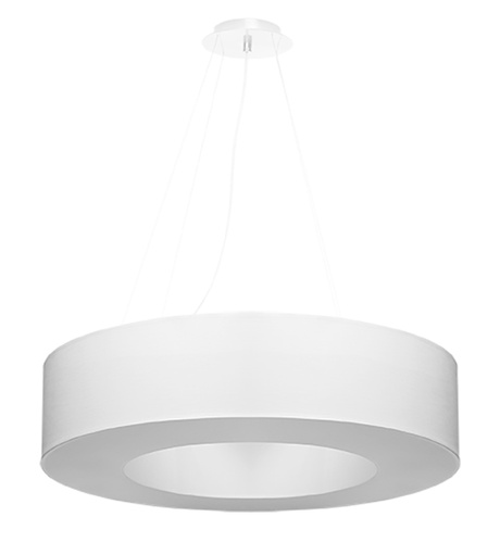 Candelabru SATURNO 70 alb + 6x bec LED E27 4000K rece 7.5W 650lm