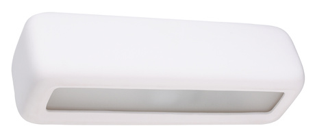 Aplică ceramică SUBANI alb + 1x bec LED E27 3000K cald 7.5W 620lm