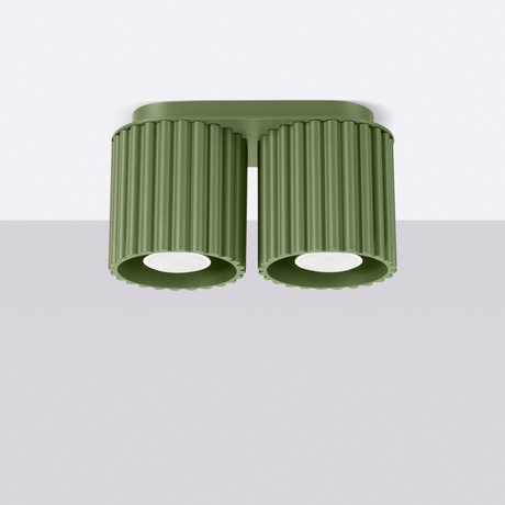 Plafonieră AURA 2 verde măslin GU10