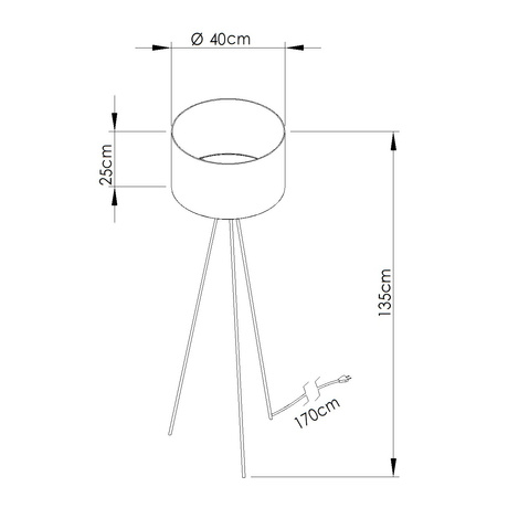Lampă de podea NEVIA marmură