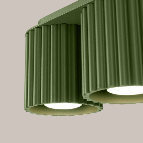 Plafonieră AURA 2 verde măslin GU10