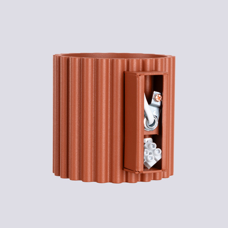 Lampă de perete AURA roșu ochra G9