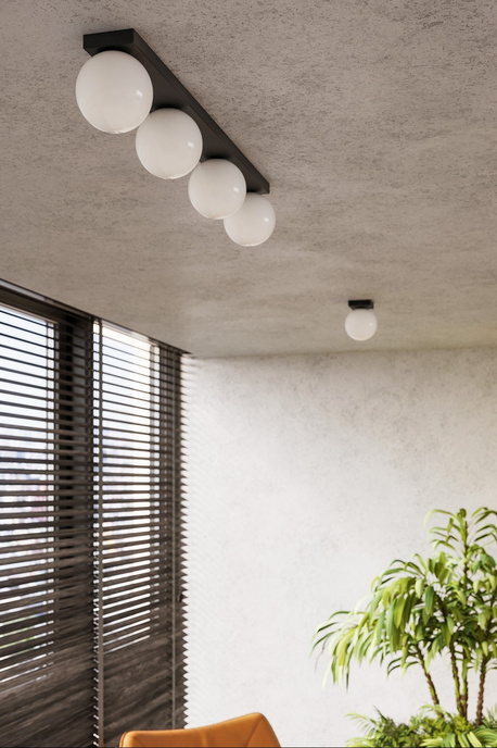 Plafonieră YOLI 3 negru + 3x bec LED G9 3000K Warm 4.5W 450lm