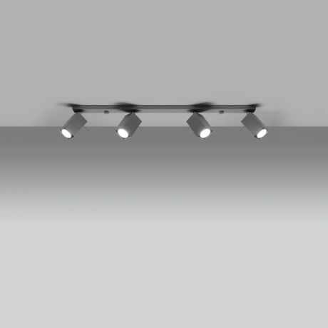 Plafonieră MERIDA 4L gri