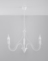 Candelabru MINERWA 3 alb + 3x bec LED E14 3000K cald 7.5W 620lm