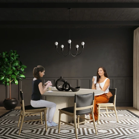 Candelabru PICCOLO 3 negru