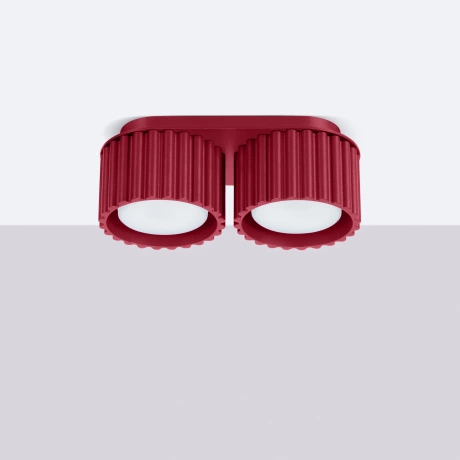 Plafonieră AURA 2 burgundy Gx53