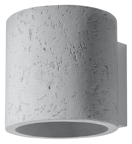 ORBIS lampă de perete din beton + 1x bec LED G9 3000K cald 4.5W 510lm