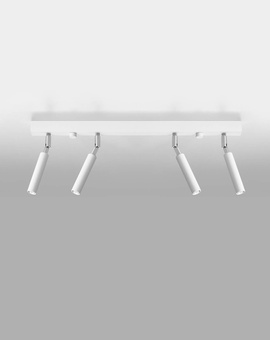 Plafonieră EYETECH 4 alb + 4x bec LED G9 3000K cald 4.5W 510lm