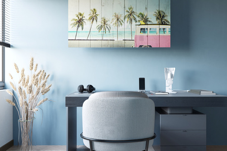 Lampă de birou ARBY alb + 1x bec LED E27 4000K rece 7.5W 650lm