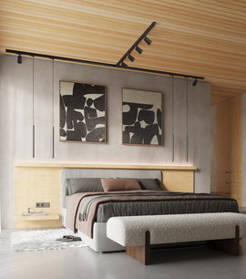 Plafonieră/lampă suspendată, 10 spoturi, sistem de șine trifazat, AURA/PASTELO