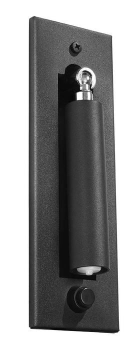 ENIF lampă de perete negru + 1x bec LED G9 4000K rece 4,5W 530lm