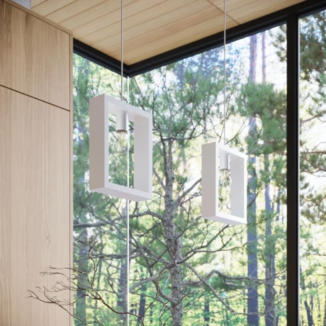 Lampă suspendată ARIES alb