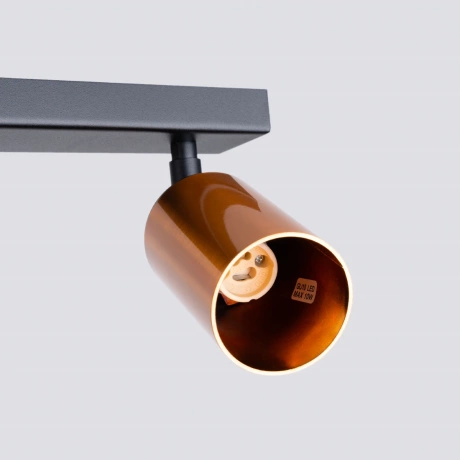 Plafonieră WINX 6L negru/cooper