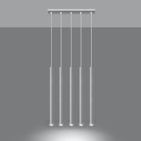 Lampă suspendată PASTELO 5 alb