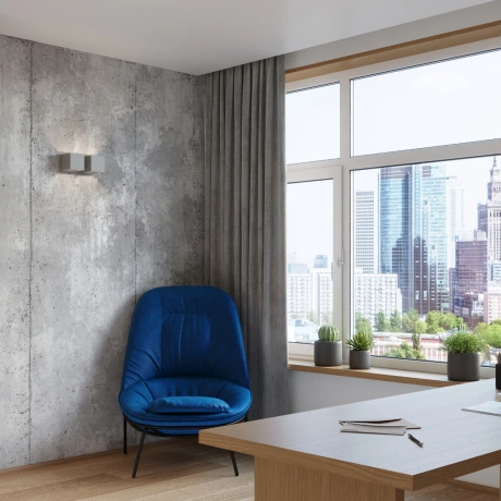 Lampă de perete QUAD 2 gri