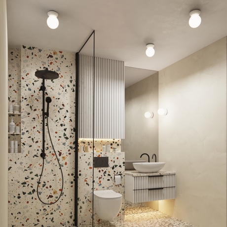 Lampă de perete ZORI alb IP44