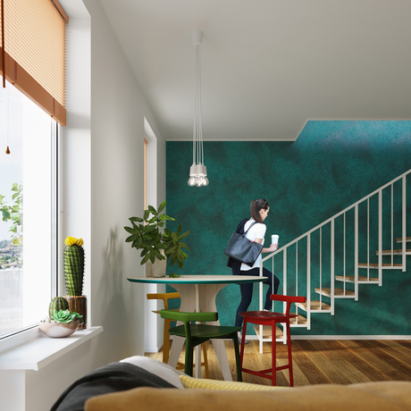 DIEGO 1 lampă suspendată alb + 1x bec LED E27 3000K Warm 7,5W 620lm