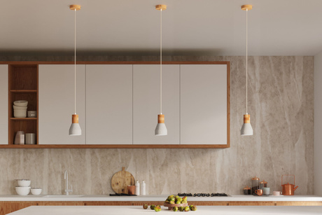 Lampă suspendată QUBIC gri + 1x bec LED E27 4000K rece 7,5W 650lm